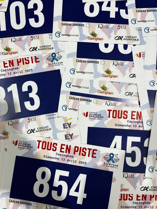 Les dossards Tous en Piste