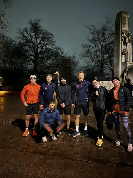 Avant le départ du run